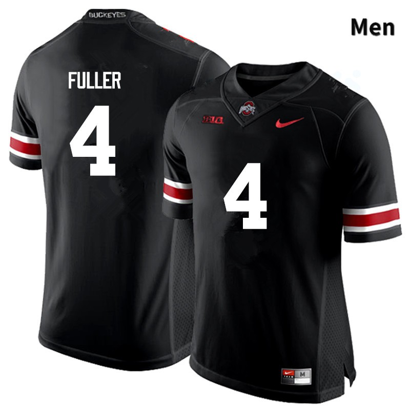 Men's Ohio State Buckeyes #4 Jordan Fuller Black Game College Stitched Football Jersey 23XL044NV